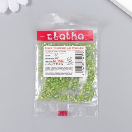 Zlatka beads 10/0, 10 g, No. 1164 Salad-2