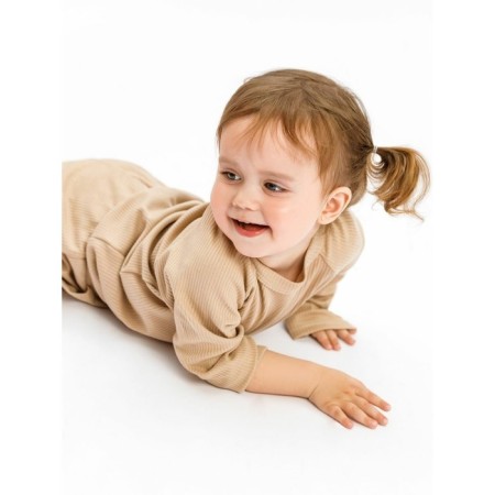Blood wool and sliders children's fashion, height 62 cm, beige color-9
