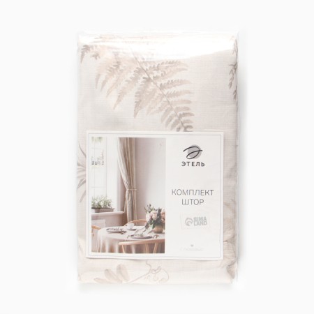 A set of curtains d/kitchen with sequence of Ethel "Flower Herbarium" 149x180 cm - 2 pcs-7