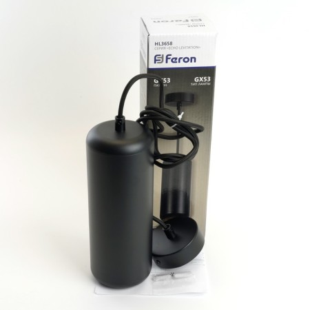 Ceiling light Feron HL3658, IP20, GX53, 12 W, 85x85x220 mm, black color-8