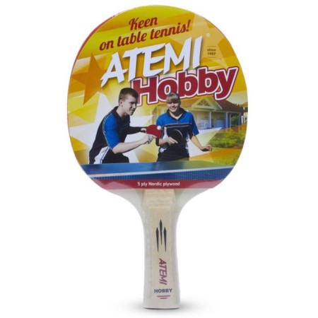A set for table tennis ATEMI Hobby SM: 2 rackets, 3 goals, cover-1