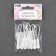 Poller for lightning, 2.5 cm, 6 × 0.8 cm, 10 pcs, white color