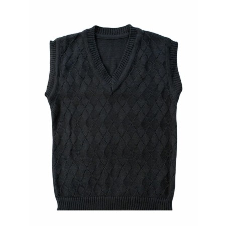 Knitted vest for a boy Amarobaby Pure Love School, height 140 cm, color black-1
