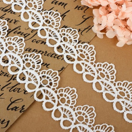 Lace Hipure, 35 mm × 14 ± 1 m, white color-1