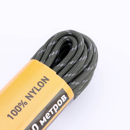 Paracord reflective 550, nylon, khaki, D - 4 mm, 10 m-2