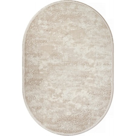Oval carpet Valentis mikonos, size 160x230 cm, color Cream/kahve