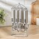A set of kitchen instruments "DENI", 6 items, on a stand, silver color