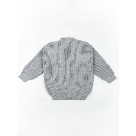 Cardigan Children's Knit, height 140 cm, gray color-11
