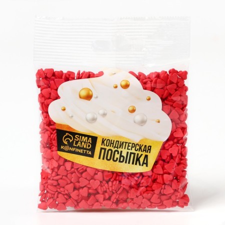 Sprinking curly "Taste of love" Red heart, 50 g.-3