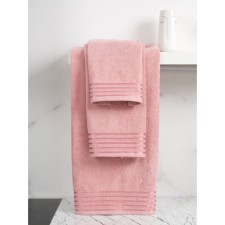 Terry towel Bio-Textiles, 380 gr, size 40x70 cm, pink color