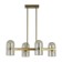 Suspended lamp Freya Fr5427PL-04BS Firefly, 310x640x640 mm, E14, 4x40W, brass color