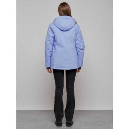 Ski jacket women's winter, size 44, purple color-10