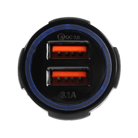 CARTAGE charger, 12-24 V, 2 USB 3.1 A, black-2