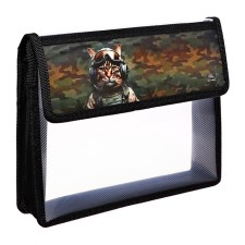 A5 notebook folder (230 x 190 x 50 mm), with Velcro valve, plastic/textiles, calligrata, 