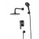Lemark Bronx LM3729BL bath mixer, single -leaf, tropical shower, built -in, black 90502
