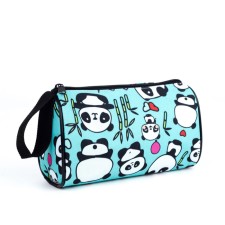 Cosmetic bag with lightning, blue color