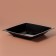 Plastic disposable plastic, 17.2 × 17.2 cm, square, deep, black