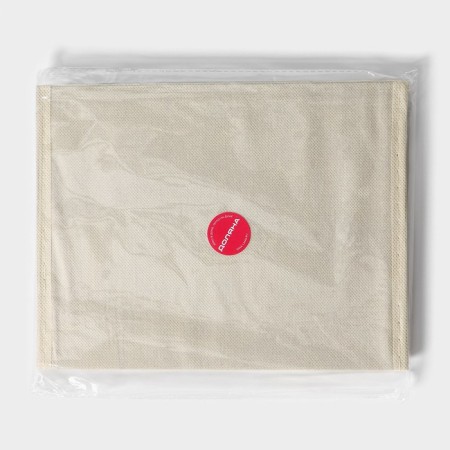 Stellyer box for storage with a lid of the share "Alva", 26 × 20 × 15 cm, beige color-6