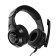 Qumo Halo headphones, game, microphone, 2x3.5+usb, 2m, backlight, black