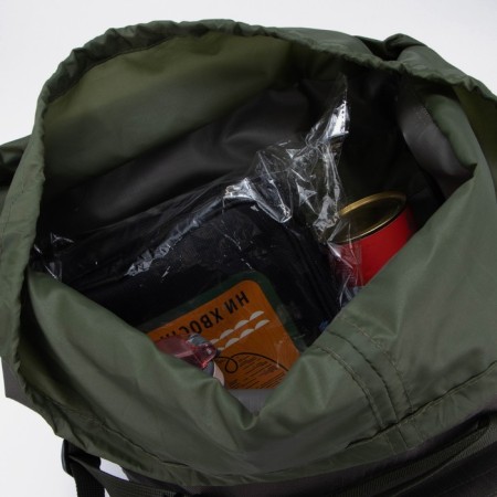 Tourist backpack, 70 l, lightning department, 3 outer pockets, huntsman, khaki color-11