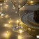 Girland "Mishura" 10 m Rosa, IP20, silver thread, 200 LED, glow warm white, 12 V