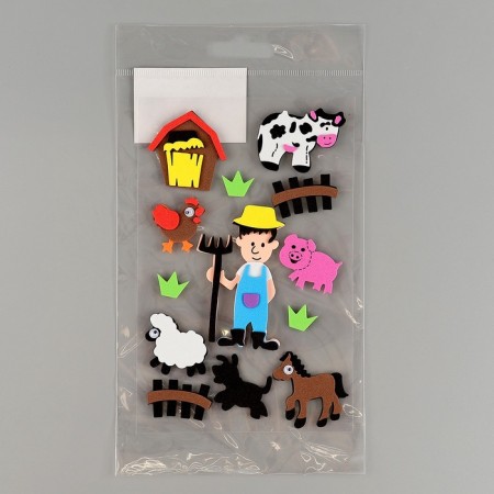 A set of stickers from EVA "Farm", 13 pcs.-4