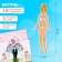 Magnetic game "Dress the doll: bride"