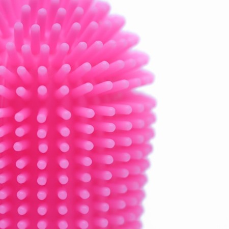 Brush for brushing animal teeth, 5.5 x 2.5 cm, pink, container 7 x 4 cm-4