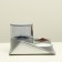 Complex for feeding with an auto-laid and removable bowl, white-gray