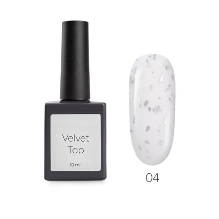 Matte fixer for gel polish with sparkles TNL SMUZI, No. 04, 10 ml