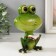 Souvenir Polystone Lac "Frog with a book" 10x7x15 cm