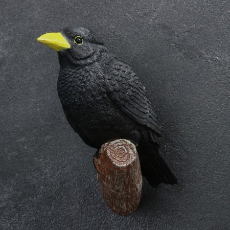 Suspension decor "Raven on the branch" 19x21cm