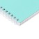 A notebook of 80 sheets in a cage on the crest of canvas, plastic cover, offset block, turquoise