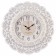 Watch wall interior "lace", silent, d-47 cm, white and gold, aa