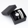 Women's gift set Disu 2 in 1: wrist quartz clock and bracelet, D-1.8 cm