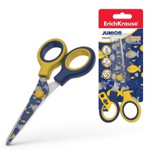 Baby scissors 13 cm, Erichkrause Junior Decor Submarine, with a print on blades, rounded ends, blister