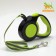 Roulette "Pigger" reflective, 3 m, up to 15 kg, cable, rubberized handle, green