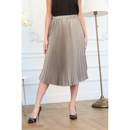 Female skirt, size 48, gray color-8