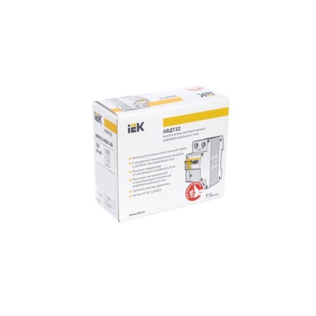 Diff. automatic IEK, 1 P + N, 2 mod., C, 20 A, 30 mA, AVDT-32, MAD22-5-020-C-30-9