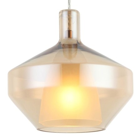 Suspension lamp ELADIN 1x27 40W, size 20x20x22.5-172 cm, bronze color-1