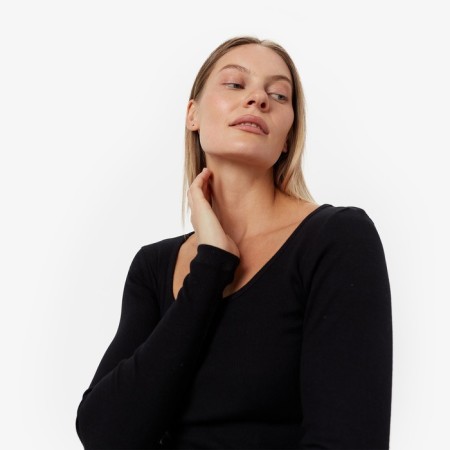 Women's longing, black color, size l (46)-4
