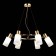 Suspended EVOLUCE lamp. Sle1139-303-06. Gessi. 6x60 watts, E14, 72x72x19 cm, brass color