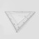 Portnovskaya "Triangle" ruler, isosceles, 50 × 32 cm, plastic