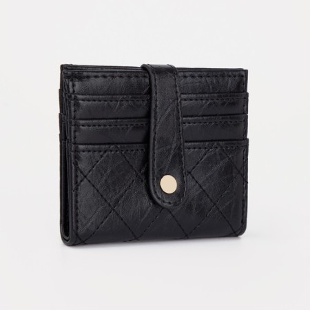 Wallet on the button, the color is black