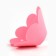 Soft collar for animals felt felt, pink cent, size S