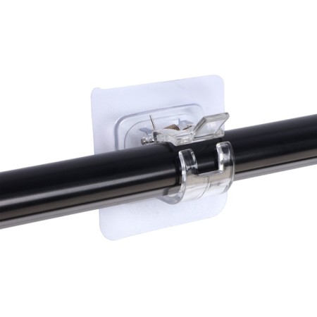 The holder with a clamp with a adhesive surface of the tundra, transparent, set 4 pcs.-6