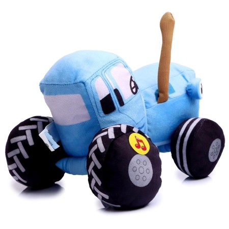 Soft music toy "Blue Tractor", 20 cm-2