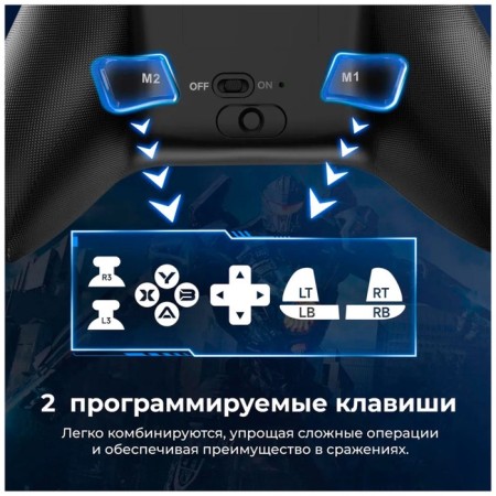 Easysmx X15 wireless gamepad with RGB backlight, fur (VG-C449)-8