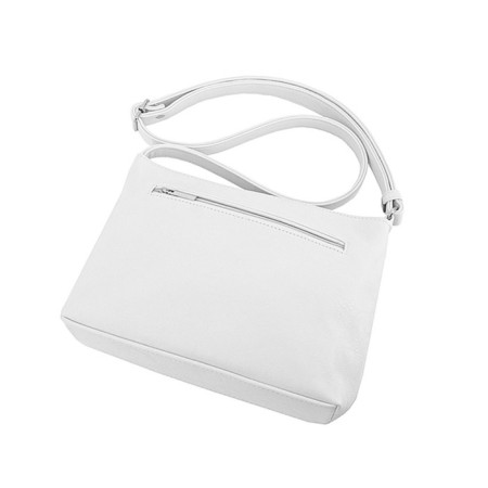 Female bag, artificial leather, white 24x6x19 cm-1