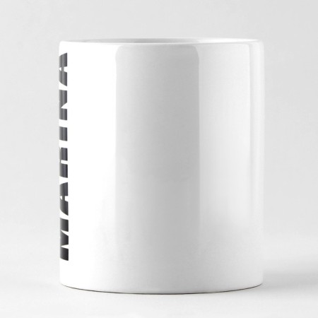 Ceramic mug "Marina", 320 ml, white color-1